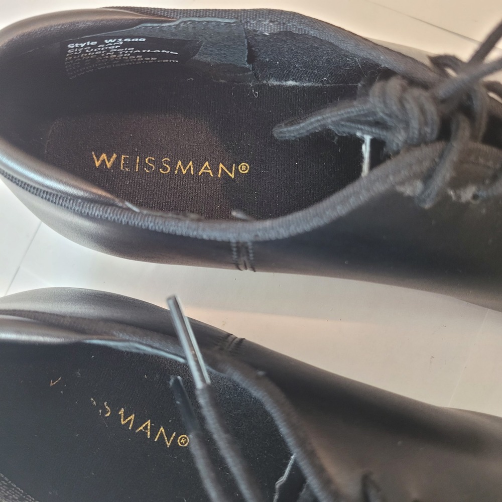 Weissman Tap Shoes Kids Black Lace Up Dance Shoes W1600 Size 6AM - Picture 11 of 11